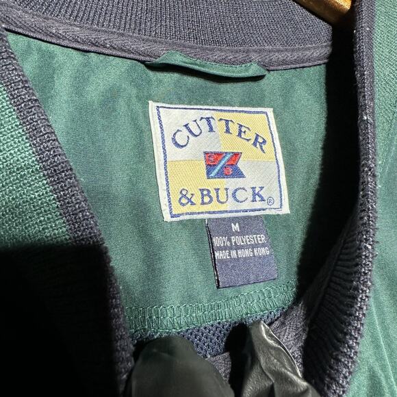 Cutter & Buck Jacket Men's M Green Pullover Windbreaker Ireland Dublin Golf - Picture 3 of 15